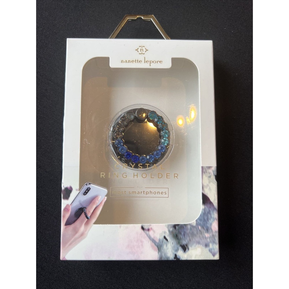 Nanette Lepore Blue/Turquoise ￼Ring Holder & Kickstand New Fits Most Smartphones